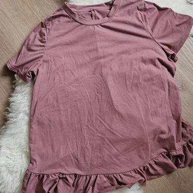 Old-rose maternity T-shirt