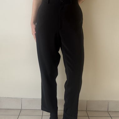 Pantaloni neri - vita alta elegante