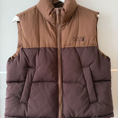 gilet marrone