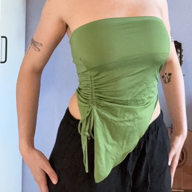 Green tube top