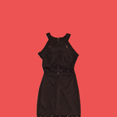Black lace dress