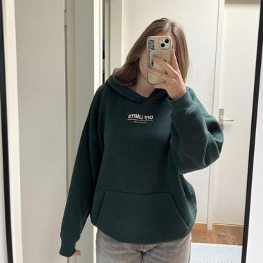 Green hoodie