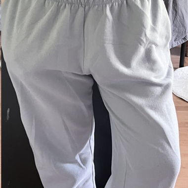 Pantaloni della tuta larghi azzurro baby