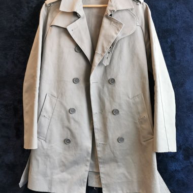 Manteau trench léger gris classique taille S fit