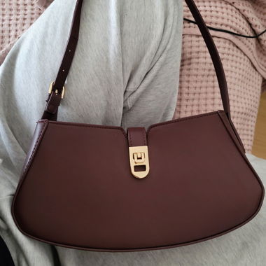 Piccola borsa a mano (bordeaux/oro)