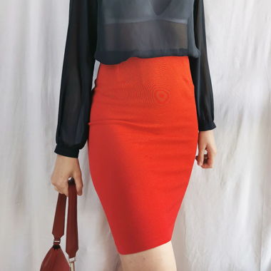 Robe moulante designer vintage rouge Wolford