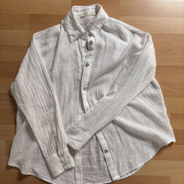 White Linen Blouse 