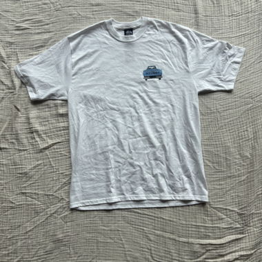 white stussy shirt