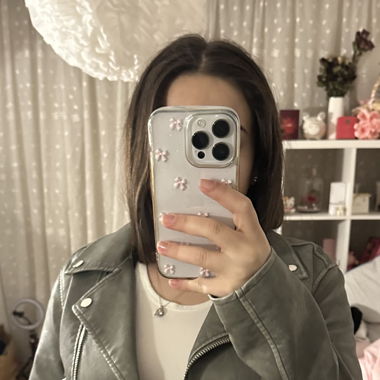 Zara Lederjacke Olive Grün