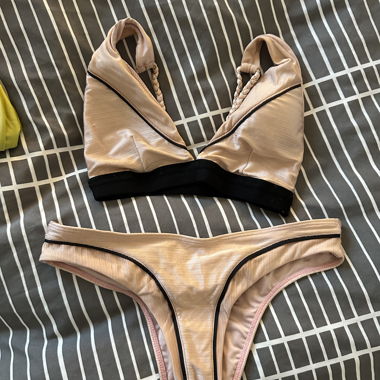 LIVEL Bikini Set pink/black