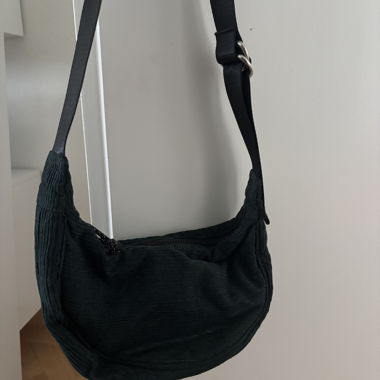 Sac bandoulière vert foncé Fizzen
