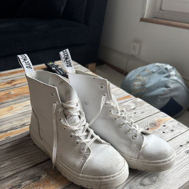 Dr. Martens white boots
