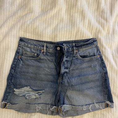 High-Waist-Jeansshorts