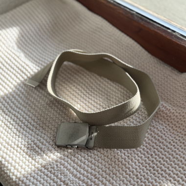 Beige Elastic Belt