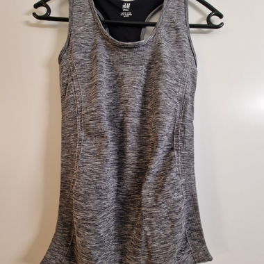 Débardeur de sport H&M gris chiné