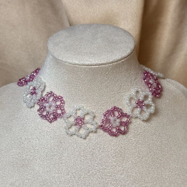 Handmade Flower Choker