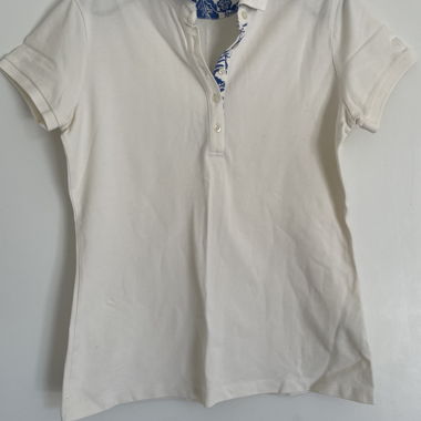 white polo shirt
