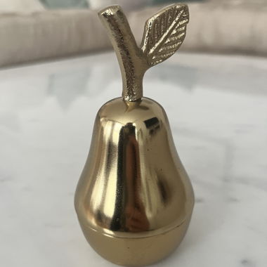 Goldene Birnen-Deko-Aufbewahrungsdose