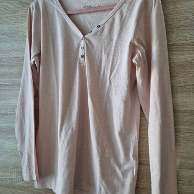 T-shirt à manches longues rose