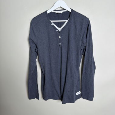 Haut Henley à manches longues SOLID