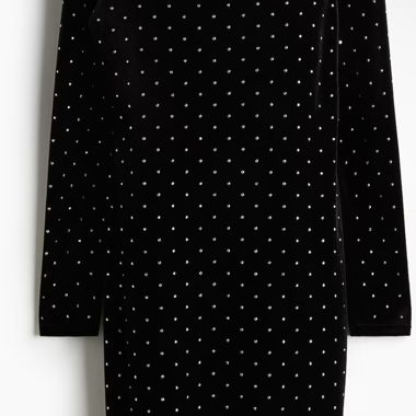 Schwarzes Paillettenkleid