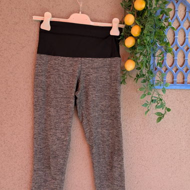 Leggings sportivi vita alta grigi