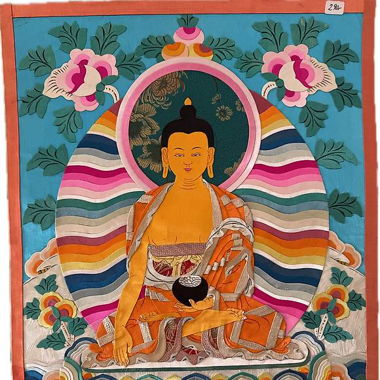 Tangka Buddha Shakyamuni "nero"