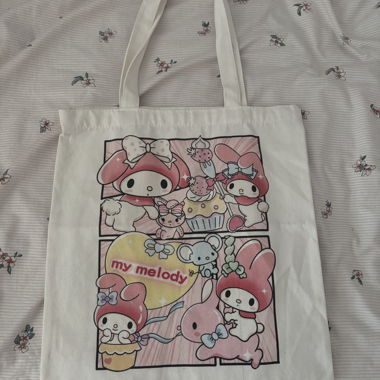 My Melody canvas tote bag