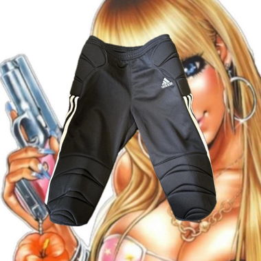 Pantalon de jogging capri noir et blanc Adidas