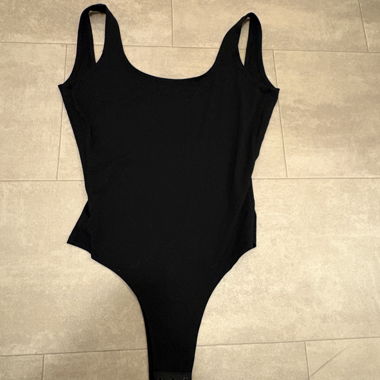 Black women’s bodysuit with back neckline