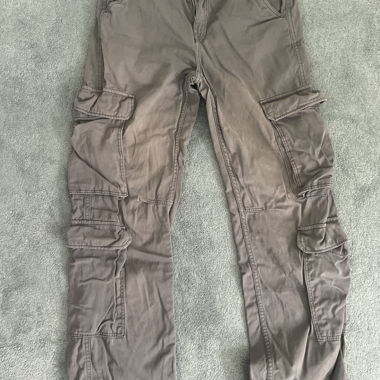 Bershka Cargo Pants grey