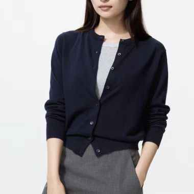 Cardigan blu navy UNIQLO taglia S