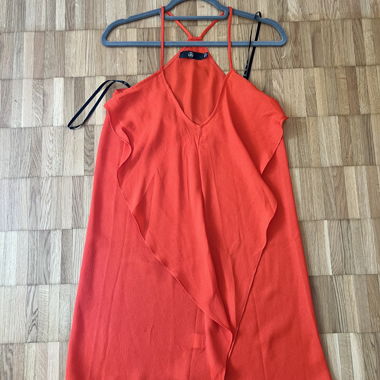 Abito arancione rosso Missguided
