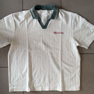 ZARA polo white Tropical Sunshine M