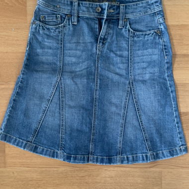Mid-length Denim Skirt