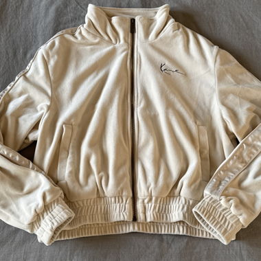Veste Karl Kani couleur crème avec fermeture éclair