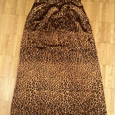 Gonna maxi leopardata