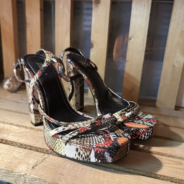 Animal print high heels