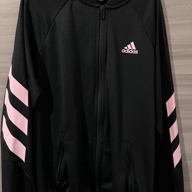 Adidas-Jacke schwarz/rosa