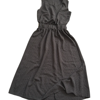 Robe midi noire, taille 38 (S), dos ouvert