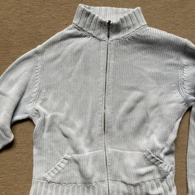 Blue vintage zipper