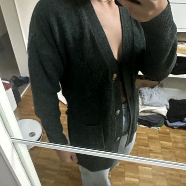 VILA Strick-Cardigan gruen