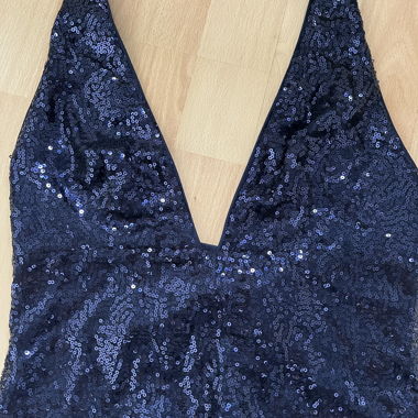 Blue top with sequins