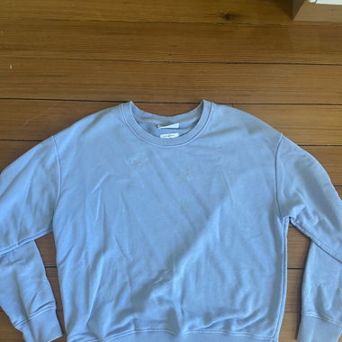 hellblauer pullover