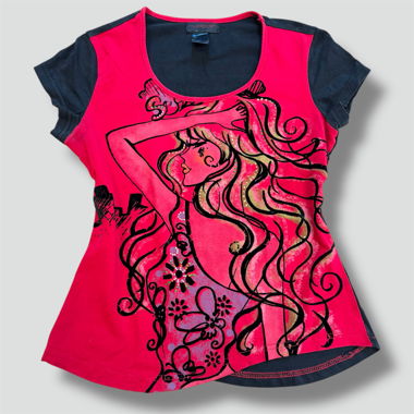 Vintage Custo Barcelona arts summer t-shirt