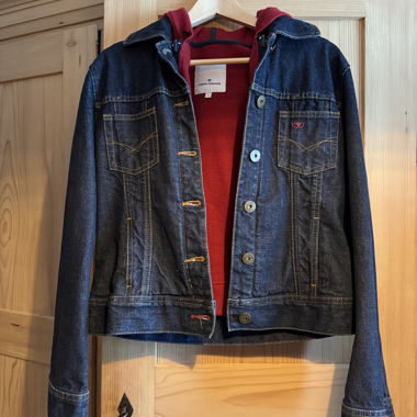 Tom Tailor Jeansjacke mit Kapuze 2 in 1