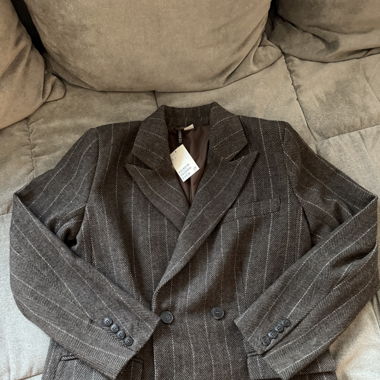 Tweed Blazer Braun Nadelstreifen