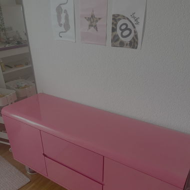 Meuble rose vintage 