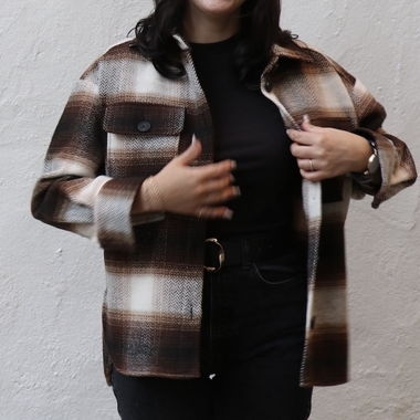 Karierte Stoffjacke von ONLY