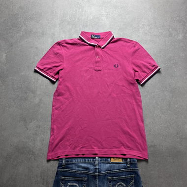 Polo Vintage Fred Perry Rosa Taglia M